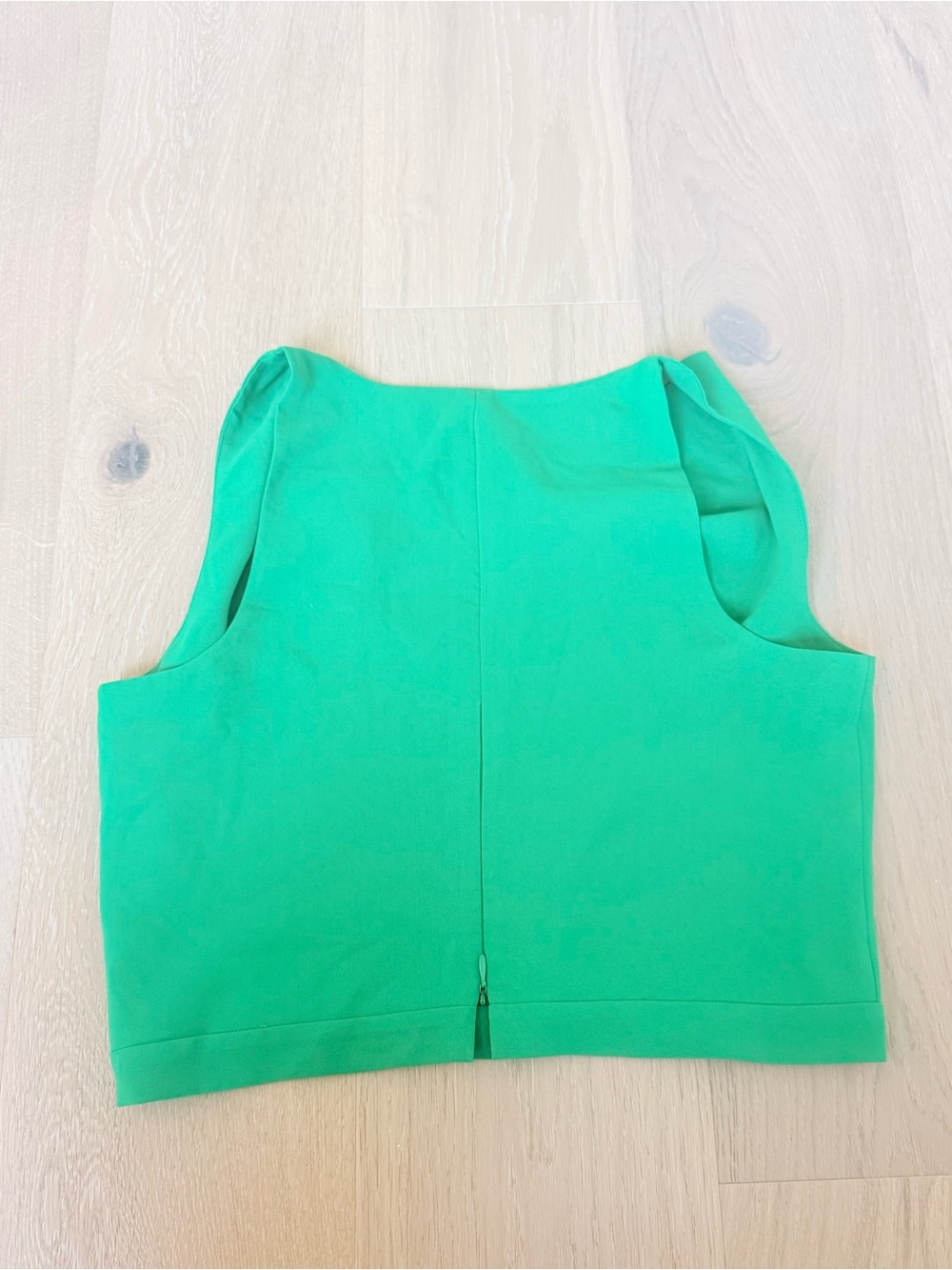 Skies Are Blue Green Cowl Neck Sleeveless Blouse | Size M - Picture 4 of 4